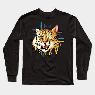 Cat and tiger reflection Long Sleeve T-Shirt